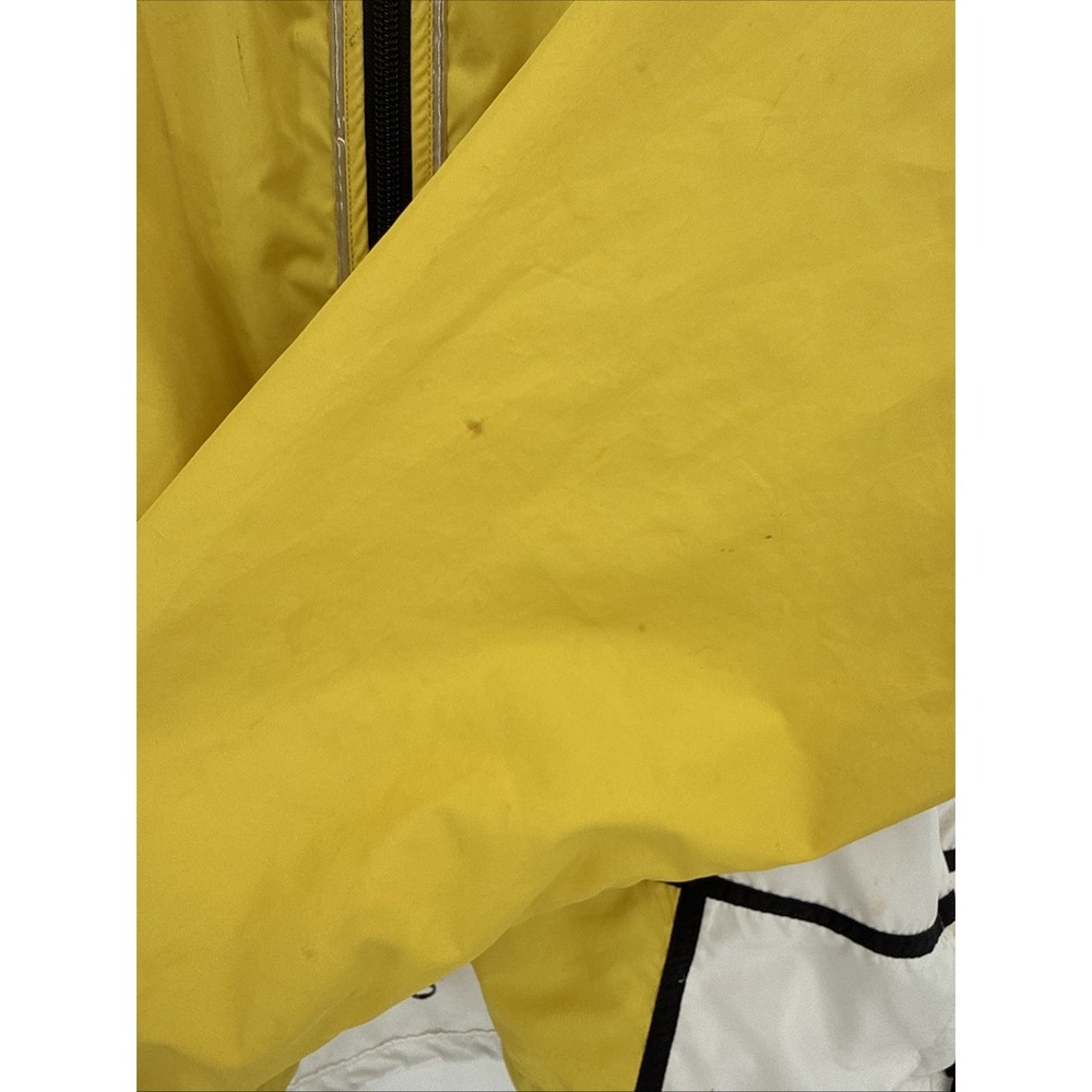 Vintage 90's Nike Men's Yellow White Zip Up Windbreaker Size Medium Retro READ - Picture 5 of 14